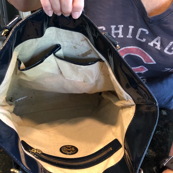 Tory Burch Navy Betty Tote - Picture 3 of 3